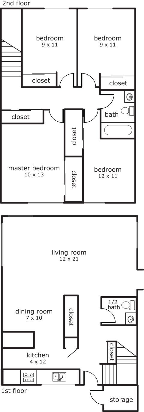 Firwood Village 4 Bed 1.5 Bath 1187 SF